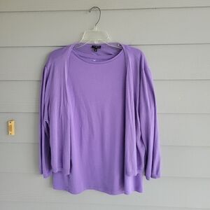 Talbots Tee And Matching Shrug 2X NWOT